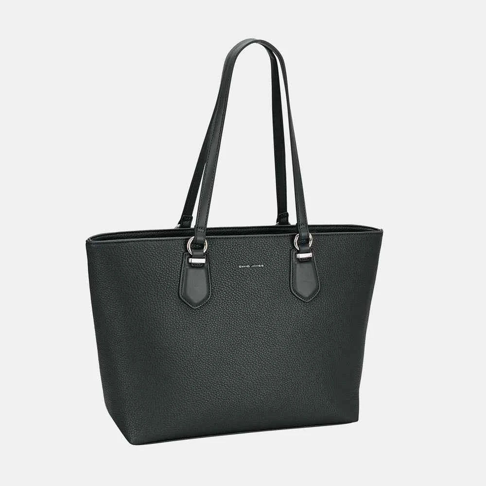 David Jones Medium PU Leather Tote Bag.
