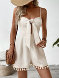 Sweetheart Neck Spaghetti Strap Romper.