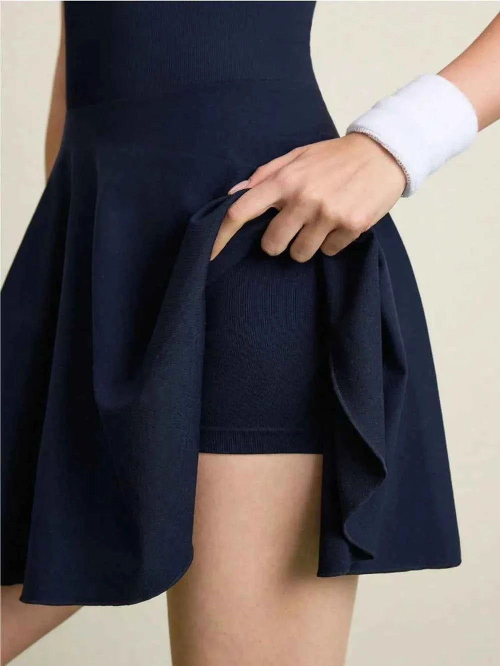 Backless Halter Neck Active Dress.