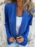 Plus Size Open Front Casual Cardigan.