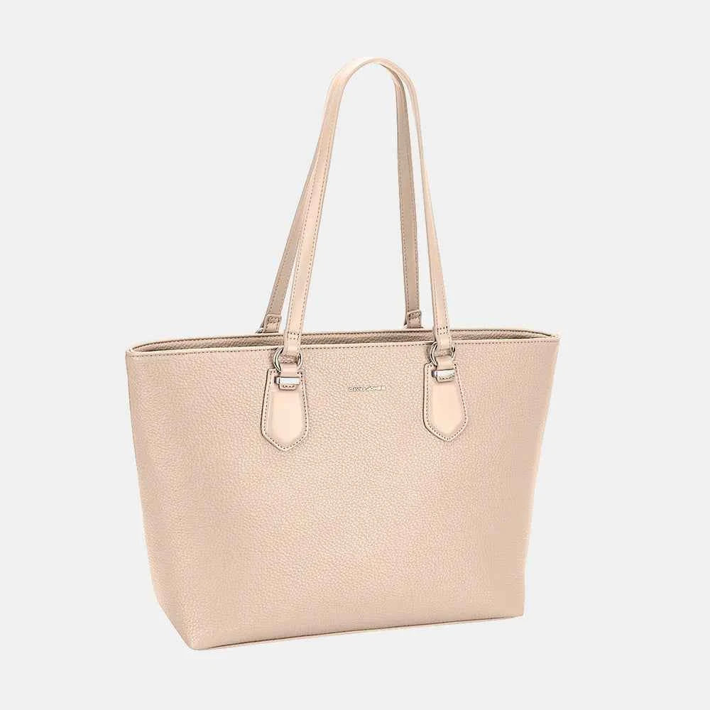 David Jones Medium PU Leather Tote Bag.