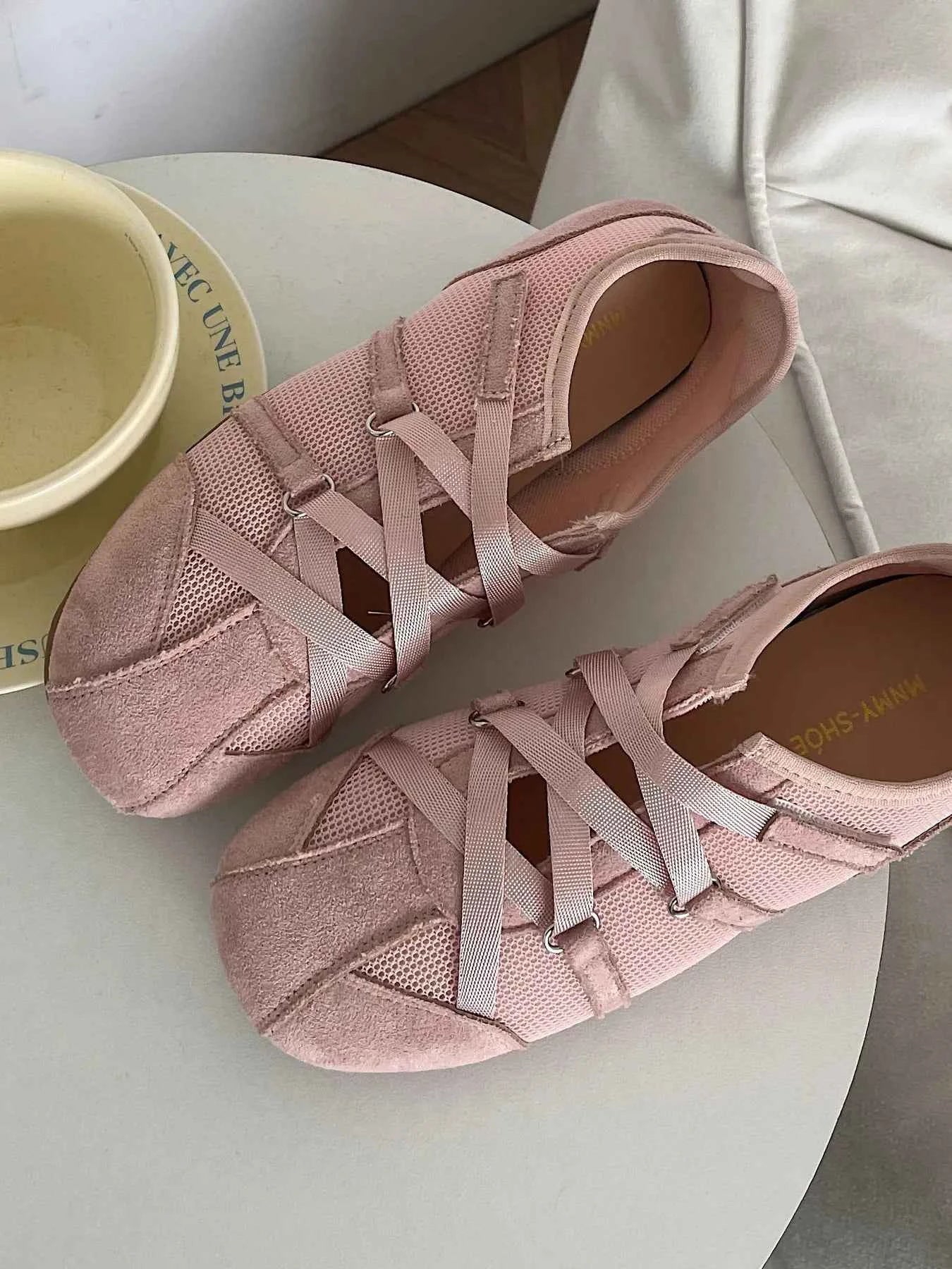 Cross-Strap Comfort Mule Loafers.