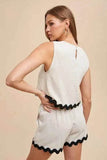 Annie Wear Ric Rac Trim Top & Shorts Set - EBYNN