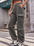 Casual Wide Leg Cargo Jeans.