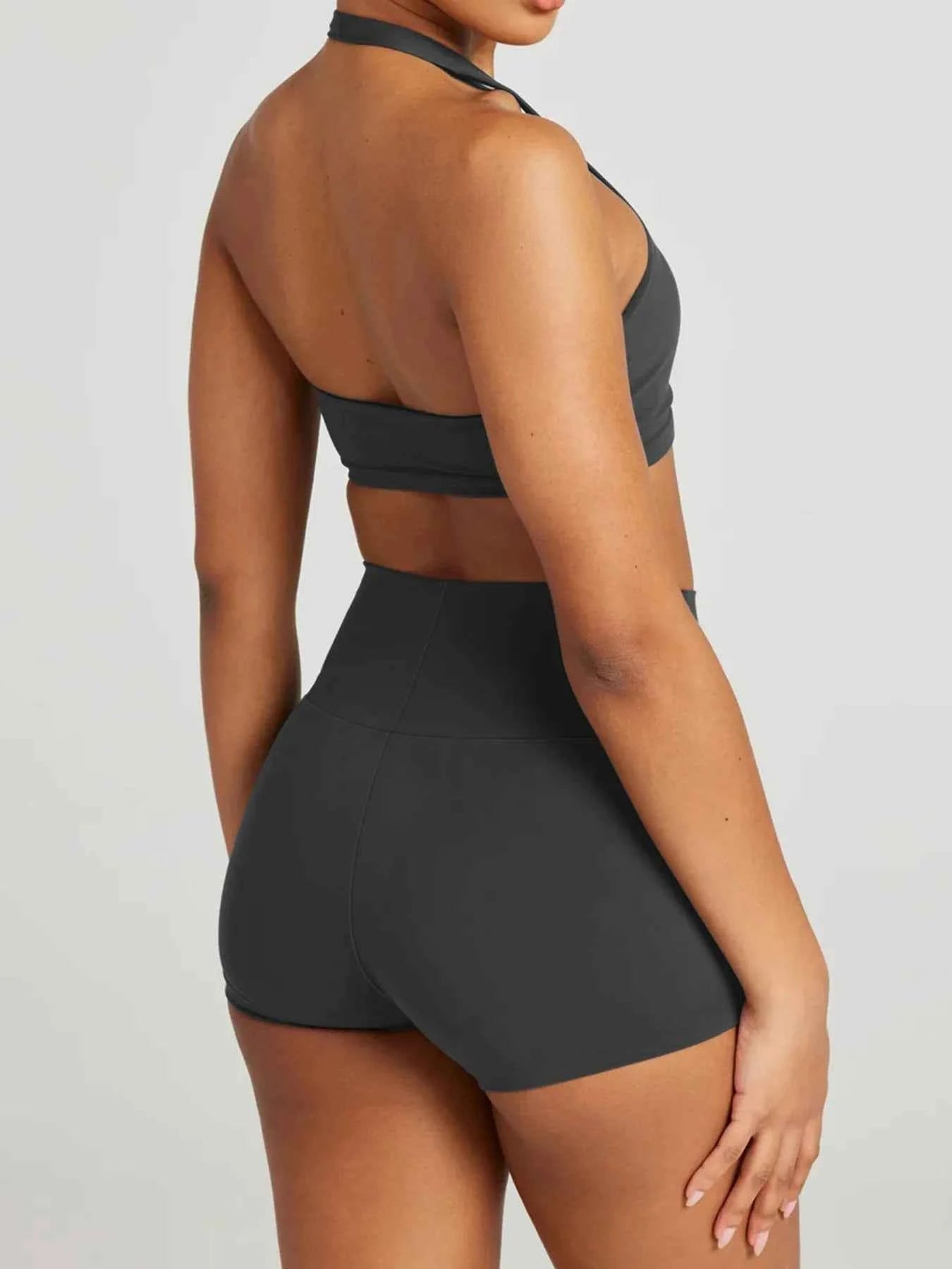 Halter Neck Cami and Shorts Active Set.