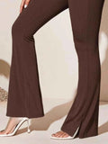 Plus Size High-Waist Flare Active Pants.