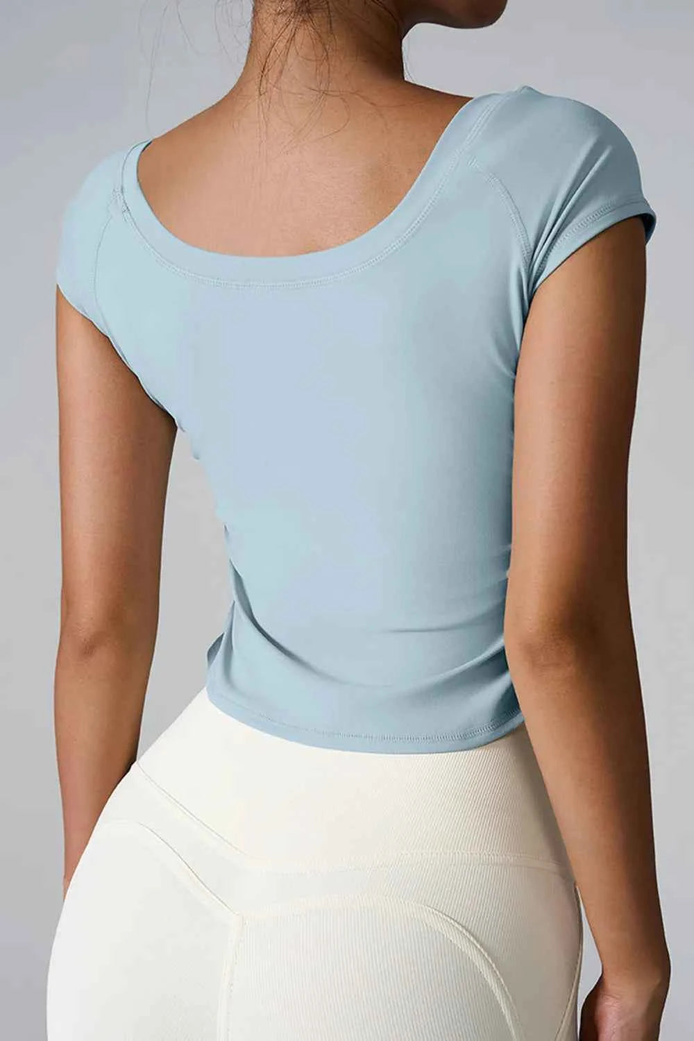 Round Neck Short Sleeve Active T-Shirt.