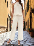Halter Neck Cami and Pants Set.