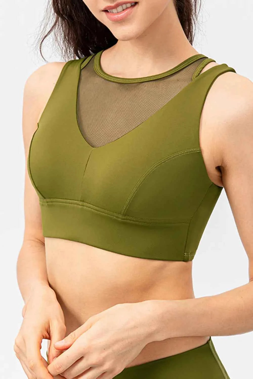 Cutout Wide Strap Active Tank Top.