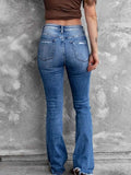 Distressed Flare Jeans for Women.