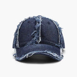 Raw Hem Cotton Baseball Cap.