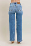 Judy Blue Plus Size High Waist Straight Leg Jeans.