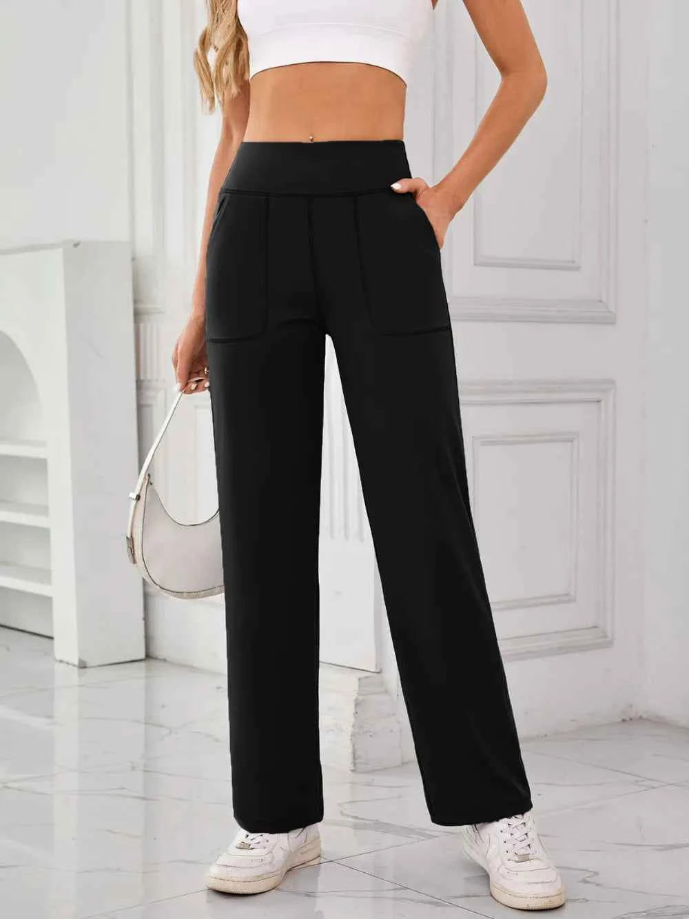 Lovelet High Waist Active Pants with Pockets.
