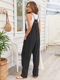 V-Neck Spaghetti Strap Pocketed Jumpsuit.