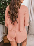 Waffle Knit Lounge Set for Ultimate Comfort and Style - EBYNN