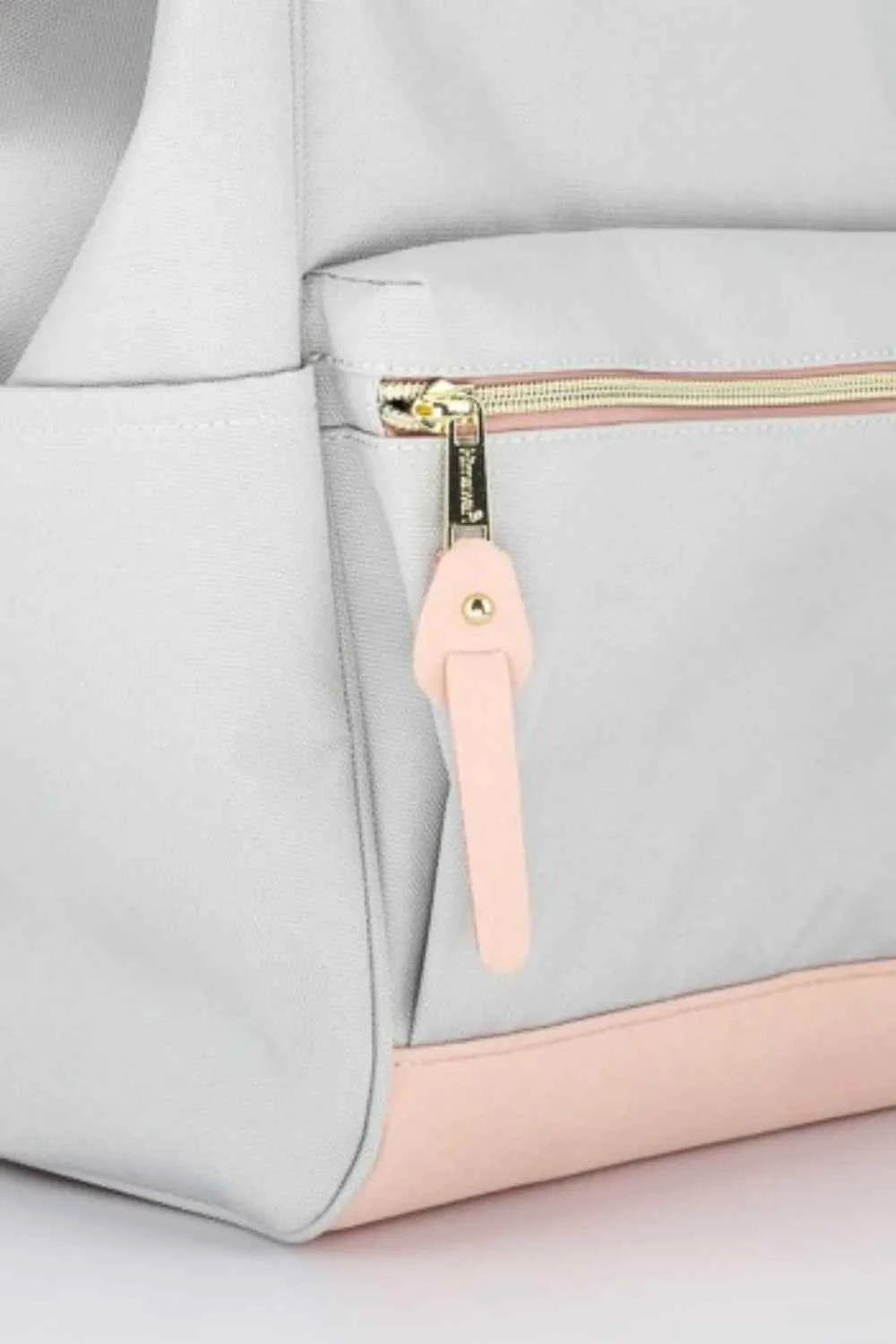 Himawari Contrast Waterproof Canvas Backpack with Side Pockets.