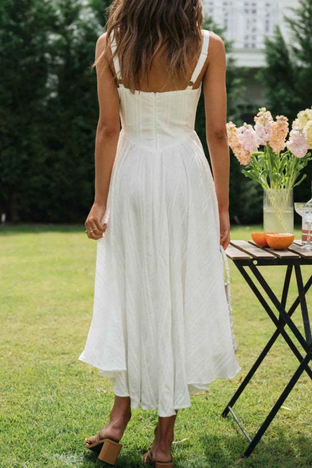 Square Neck Midi Cami Dress.