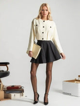Button Up Long Sleeve Crop Outerwear.