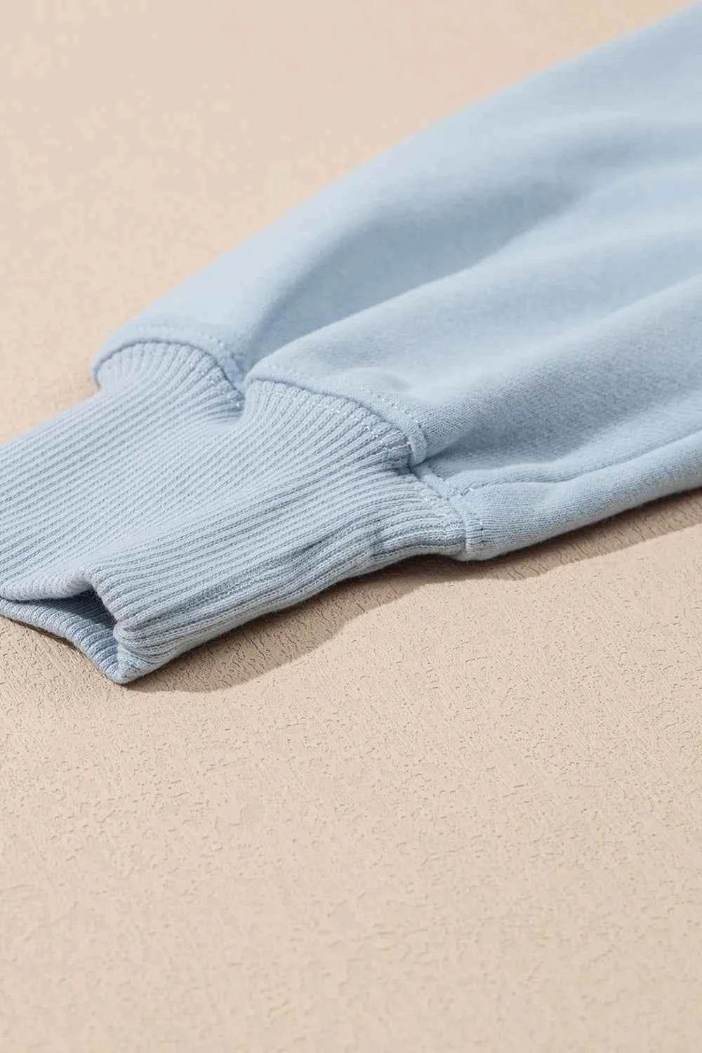 Half Zip Long Sleeve Top and Joggers Set - EBYNN