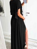 Flutter Sleeve Surplice Tie Waist Dress.