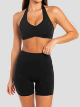 Halter Neck Cami and Shorts Active Set.