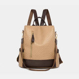 Large PU Leather Backpack Bag.