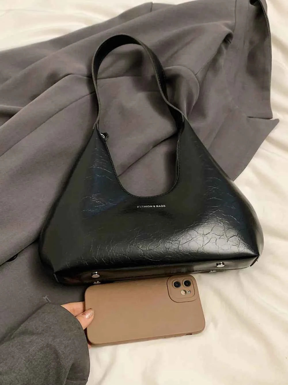 Stylish PU Leather Shoulder Bag.