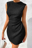 Sleeveless Ribbed Bodycon Dress.