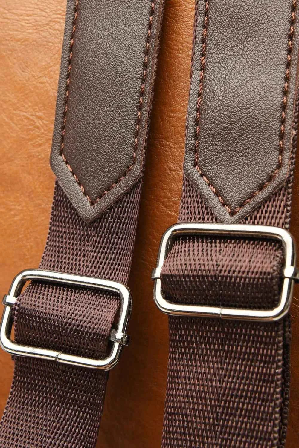 Large PU Leather Backpack Bag.