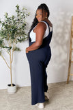 Double Take Full Size Wide Strap Overall with Pockets.