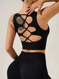 Crisscross Cropped Active Tank.