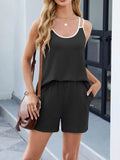 Double Spaghetti Strap Cami and Shorts Set - EBYNN