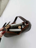 PU Leather Medium Shoulder Bag with EarPods Compartment.