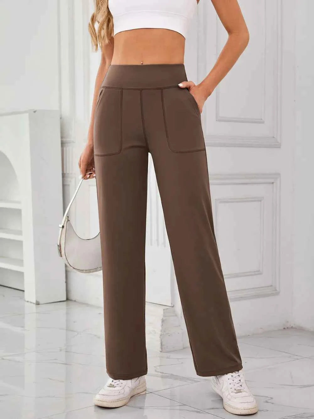 Lovelet High Waist Active Pants with Pockets.