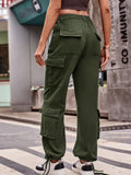 Casual Wide Leg Cargo Jeans.