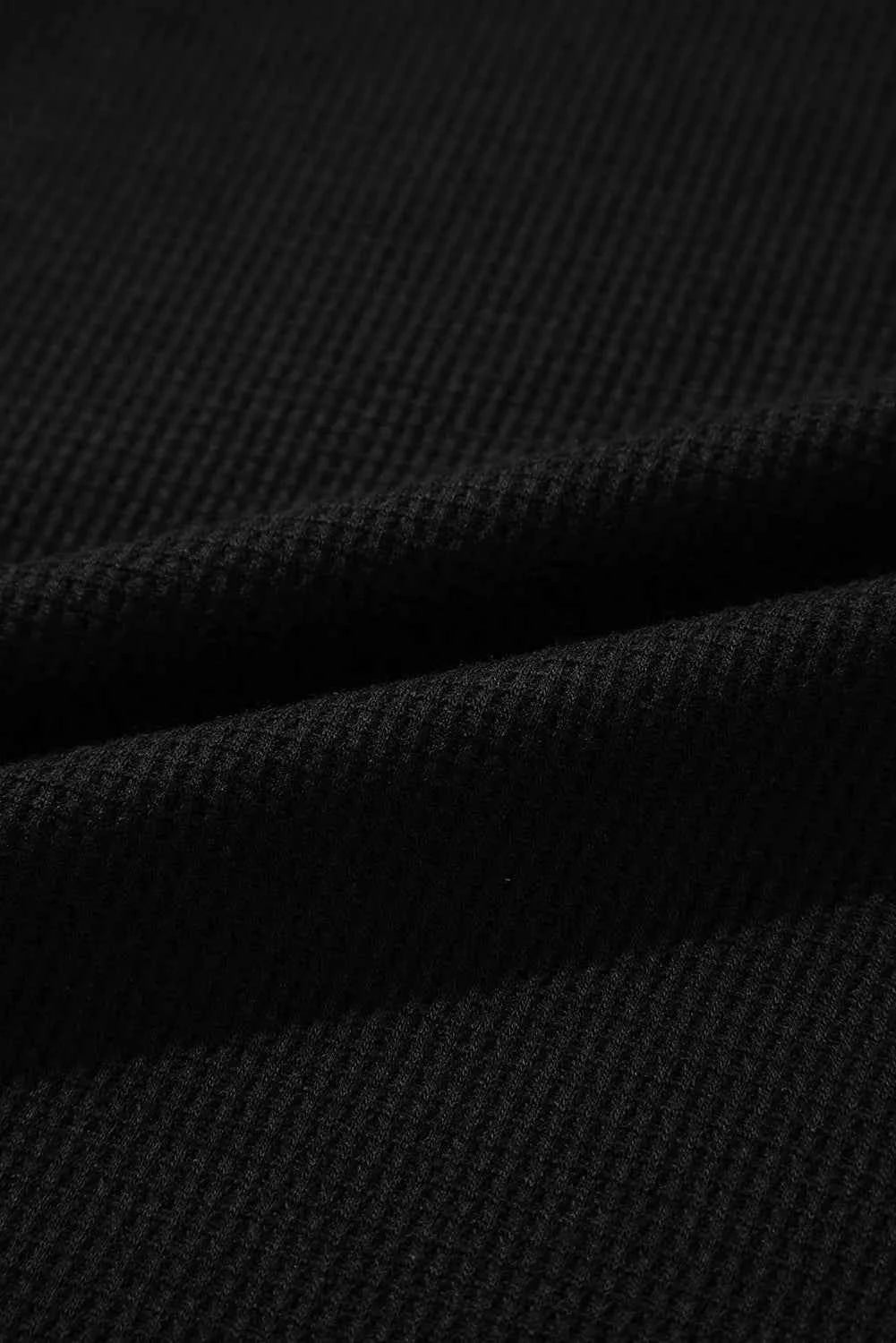 Round Neck Long Sleeve Top and Drawstring Pants Lounge Set.