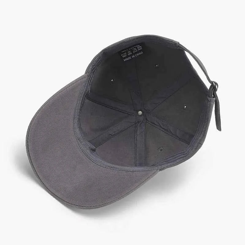 Distressed Cotton Baseball Cap.