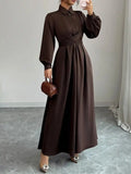 Long Sleeve Maxi Shirt Dress.