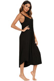 V-Neck Midi Lounge Dress.