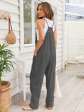 V-Neck Spaghetti Strap Pocketed Jumpsuit.