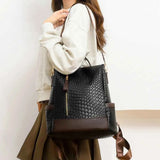 Large PU Leather Backpack Bag.