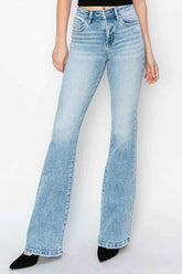 RISEN High Rise Bootcut Jeans.