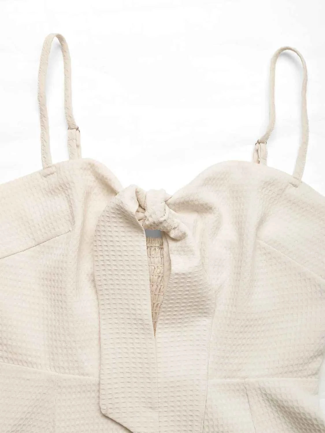 Sweetheart Neck Spaghetti Strap Romper.