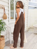 V-Neck Spaghetti Strap Pocketed Jumpsuit.