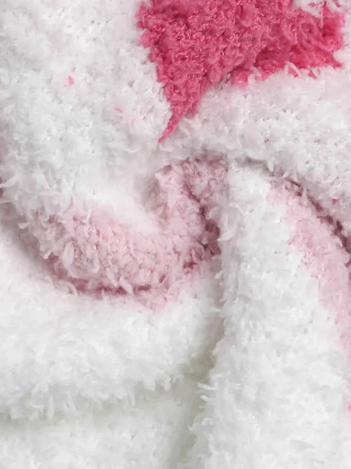 Heart Pattern V-Neck Sweater.