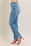 Judy Blue Plus Size High-Waist Vintage Straight Jeans.