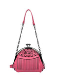 Studded Fringe Crossbody Bag.