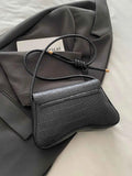 PU Leather Crossbody Bag with Texture.