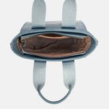 David Jones Small Handbag with Embossed Pattern Handles.