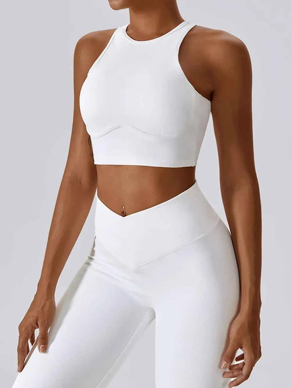 Basic Bae Cutout Racerback Active Tank.